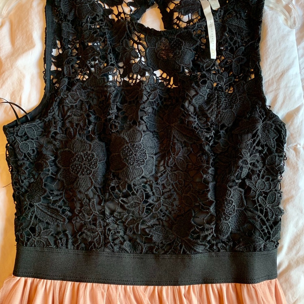 Lauren Conrad black lace dress